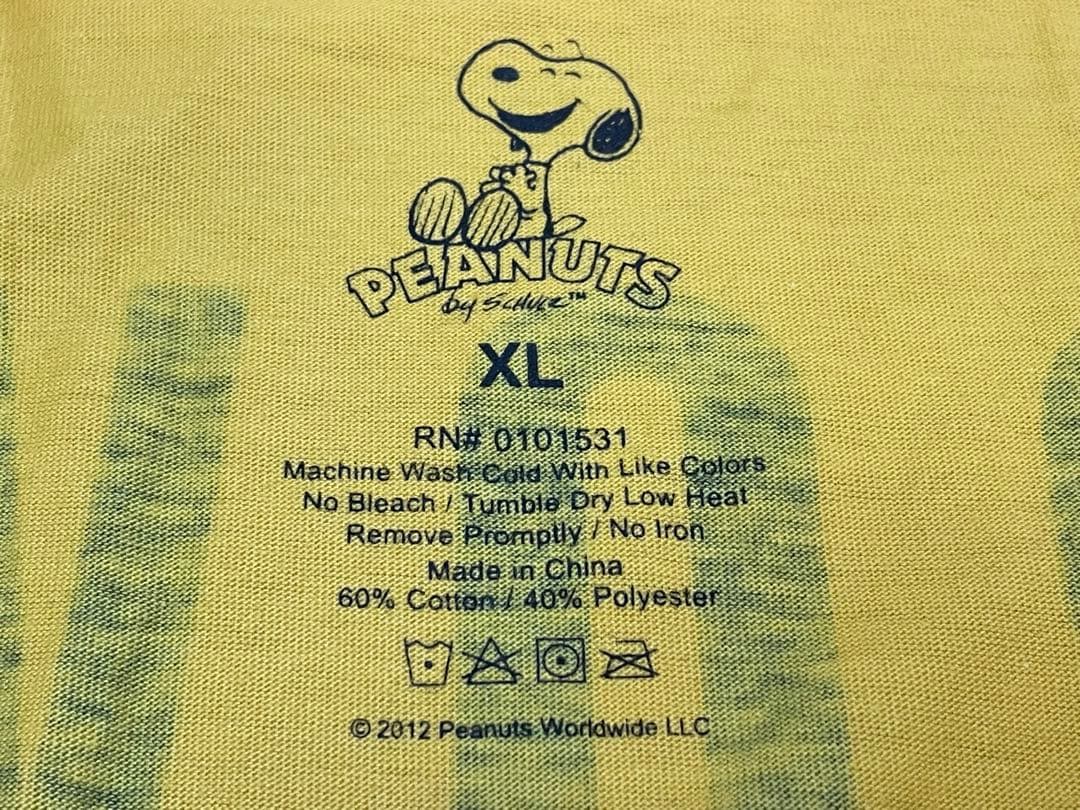 【ピーナッツ】Tシャツ⑩ XLサイズ