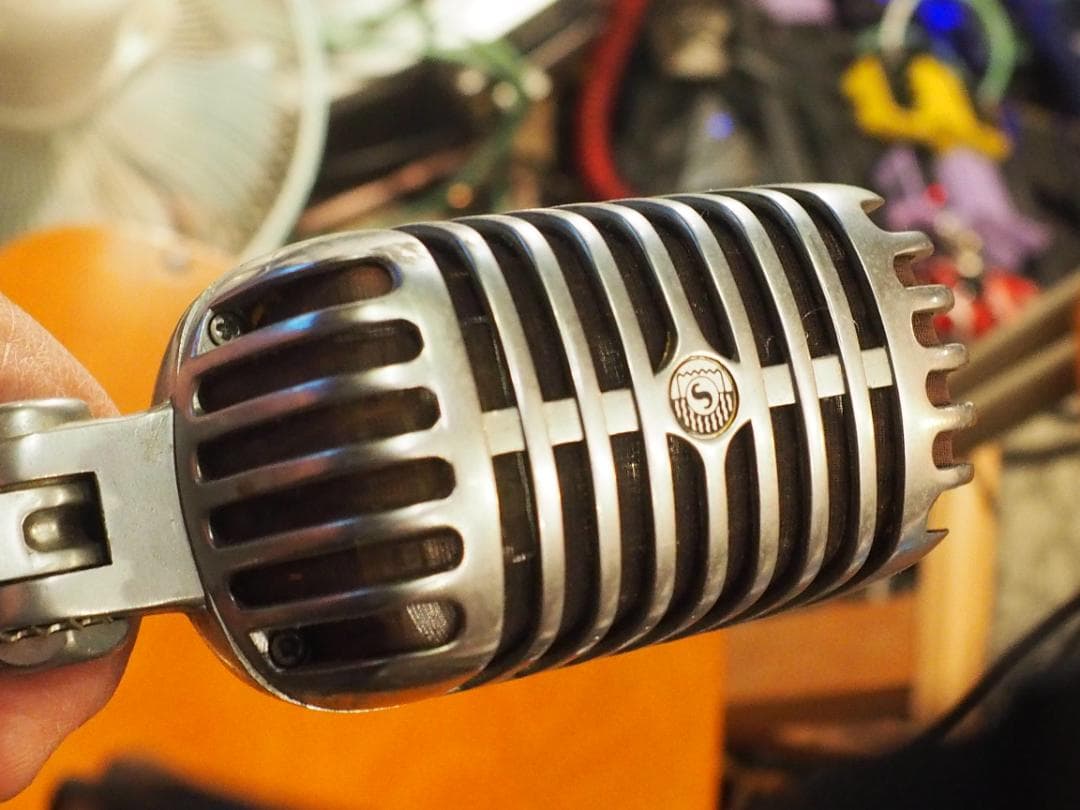 貴重！1950年代のSHURE　骸骨マイク♪　５５SW