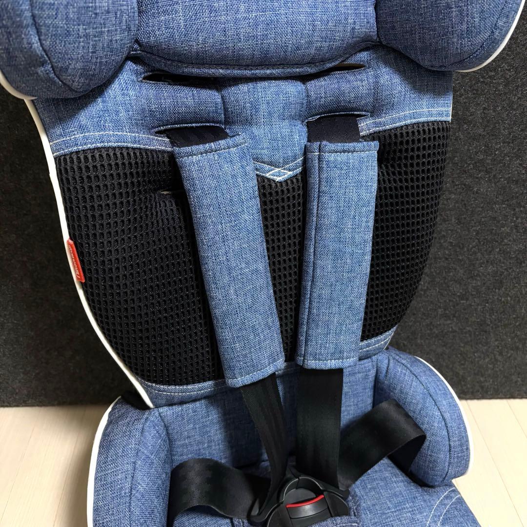 日本育児　トラベルベストECプラス　デニム　チャイルドシート　ジュニアシート