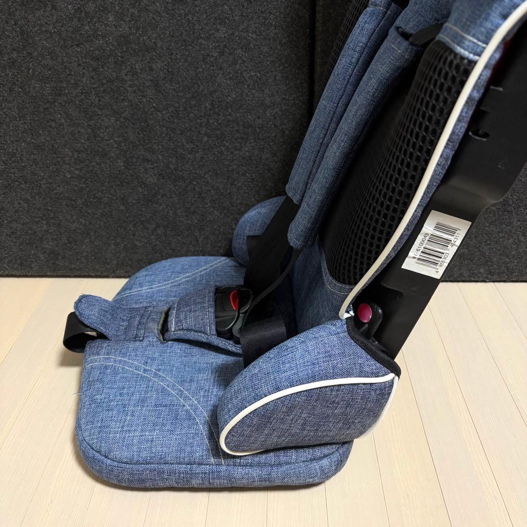 日本育児　トラベルベストECプラス　デニム　チャイルドシート　ジュニアシート