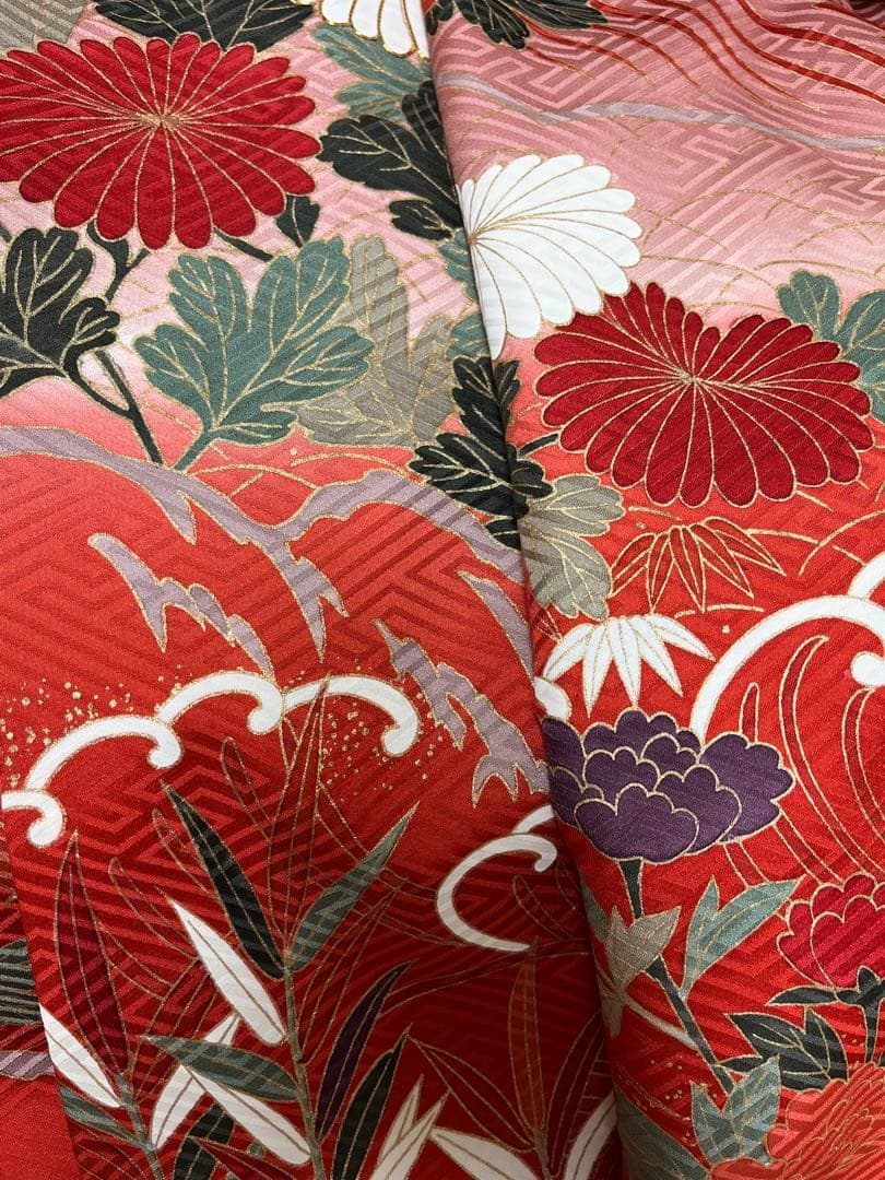 お値下げ　正絹振袖　成人式　振袖セット　結納　振袖フルセット　美品