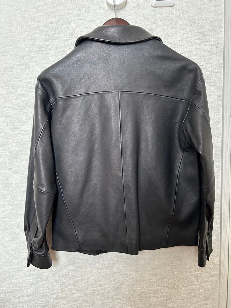 【美品】HARE ブラックレザーシングルライダースジャケット