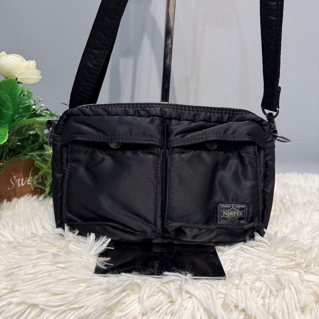レア【極美品】 PORTER ポーター　タンカー ミニショルダーバッグ ブラック