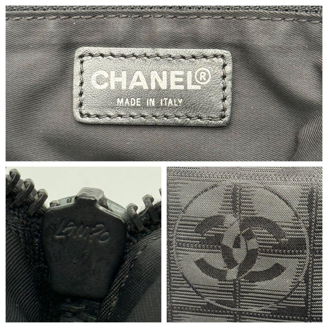 シャネル ニュートラベルライン ココマーク レザー 2way ハンドバッグ 黒