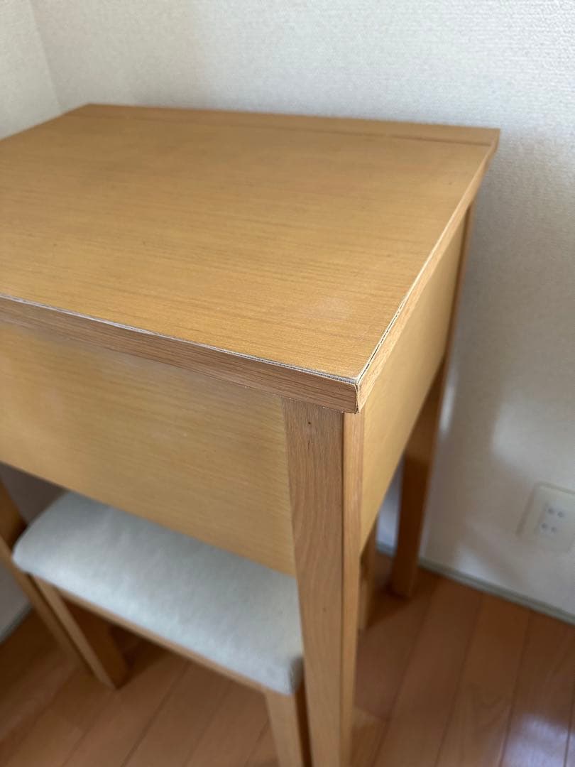 廃盤 無印良品 ドレッサー デスク スツール ミラー 鏡 化粧台