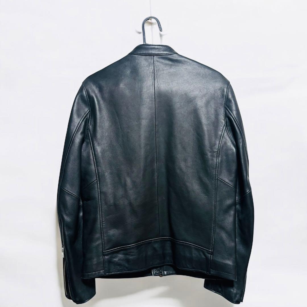美品‼︎ メンズビギ/US/ラムレザー/ライダースジャケット/シングル/Ｌサイズ