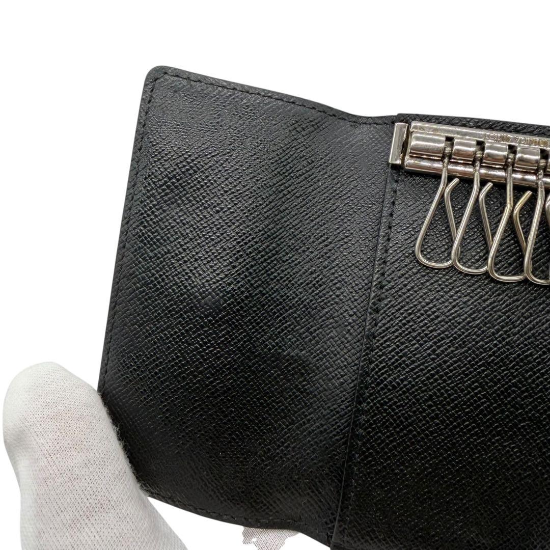 ルイヴィトン　ミュルティクレ6 ダミエ　グラフィット　6連　キーケース　黒