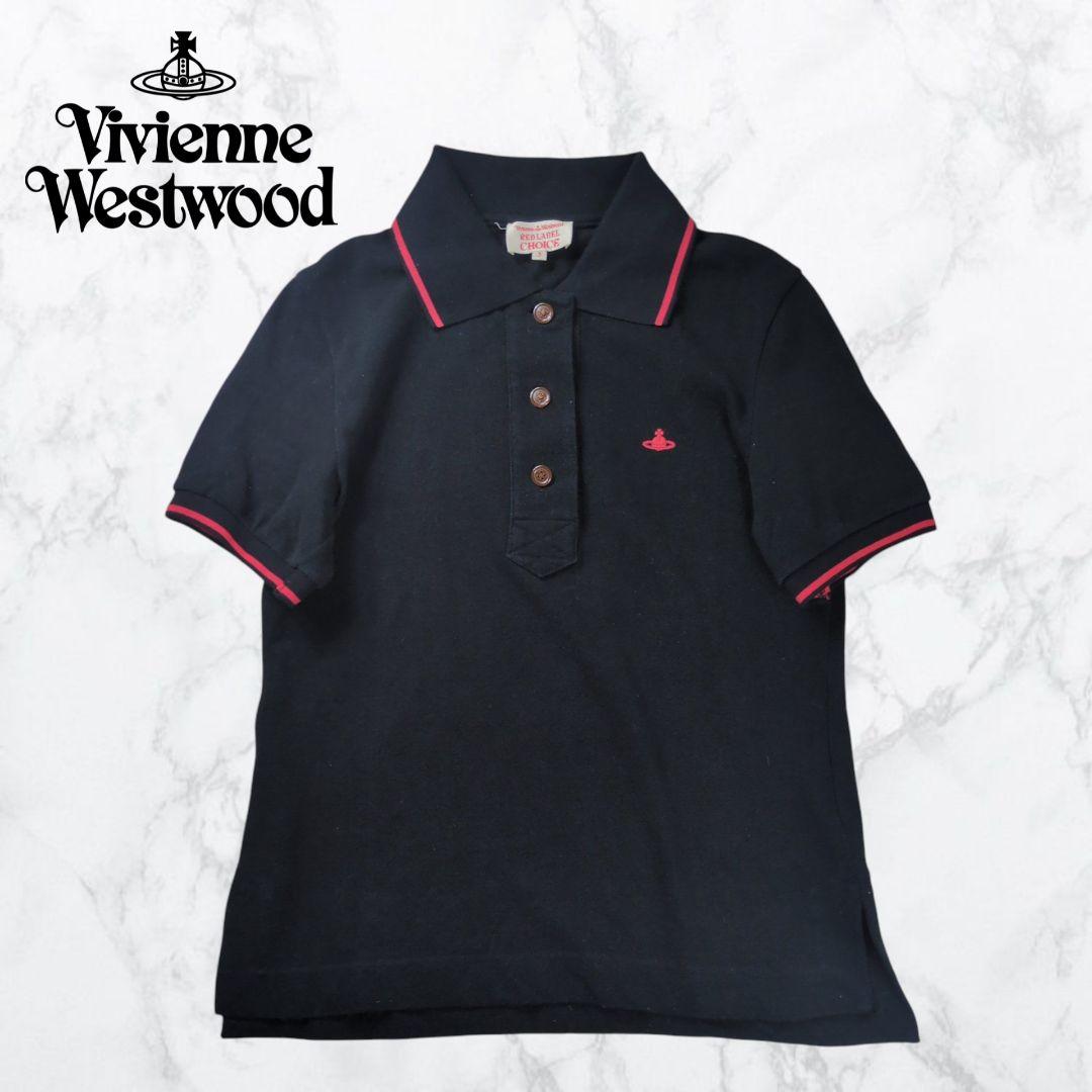 【美品】ヴィヴィアンウエストウッド オーブ刺繍 鹿の子 ポロシャツ