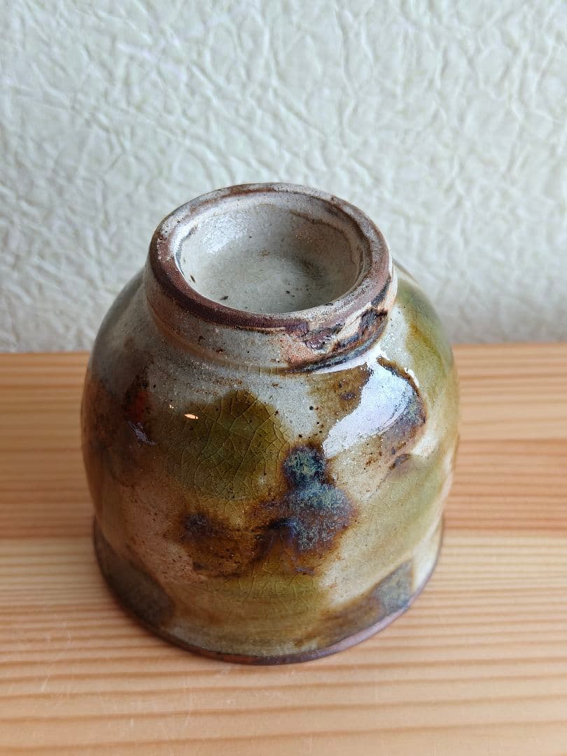 金城次郎　壺屋時代　点打　湯呑　民芸　やちむん