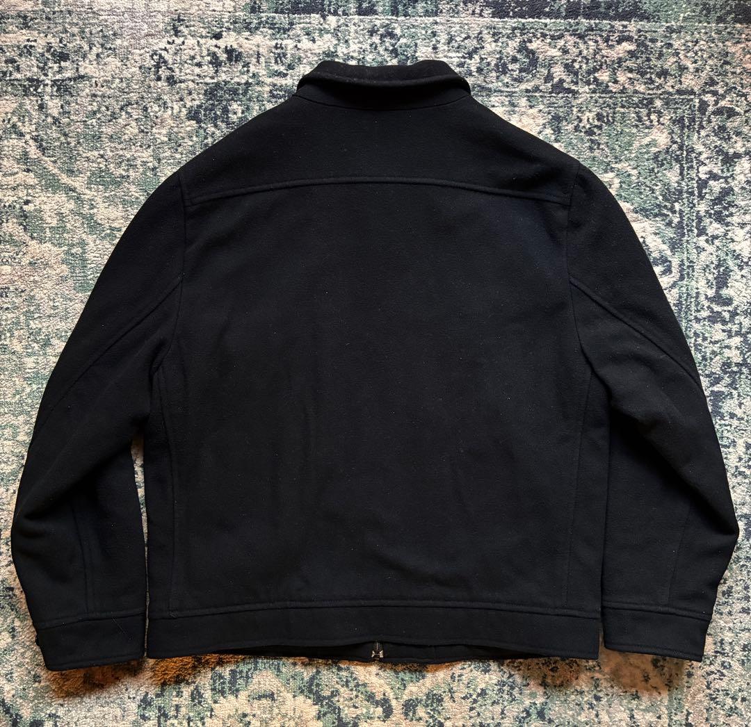 00s OLD GAP ウール ドリズラージャケット ブラック 裏地キルティング