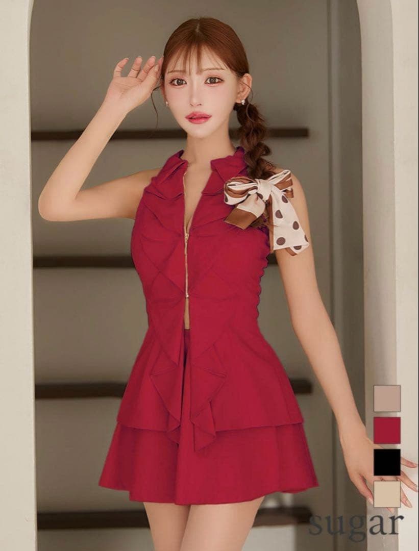 ROBE de FLEURS レッドドレス