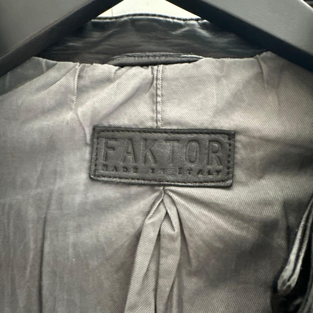 年末最終値下げFAKTOR ホースレザーシングルライダース LEON 干場