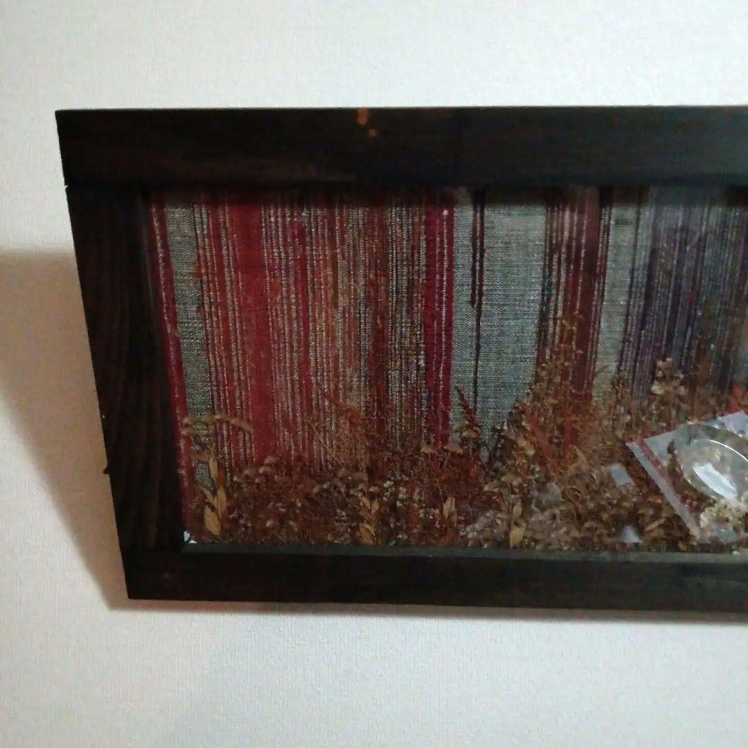 裂織 × ドライフラワー ART 額入り