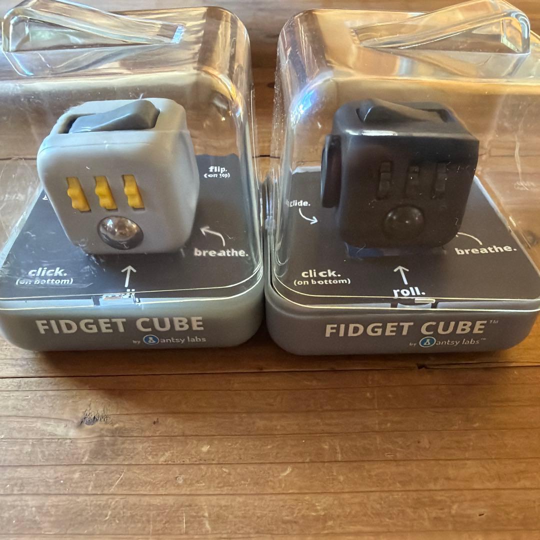 Fidget Cube 2個セット グレー ブラック