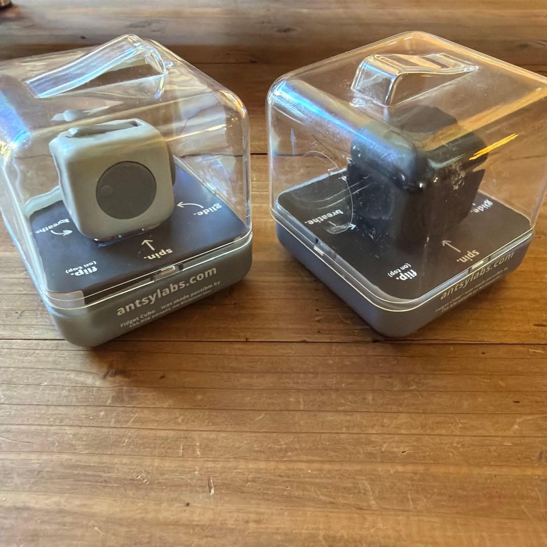 Fidget Cube 2個セット グレー ブラック