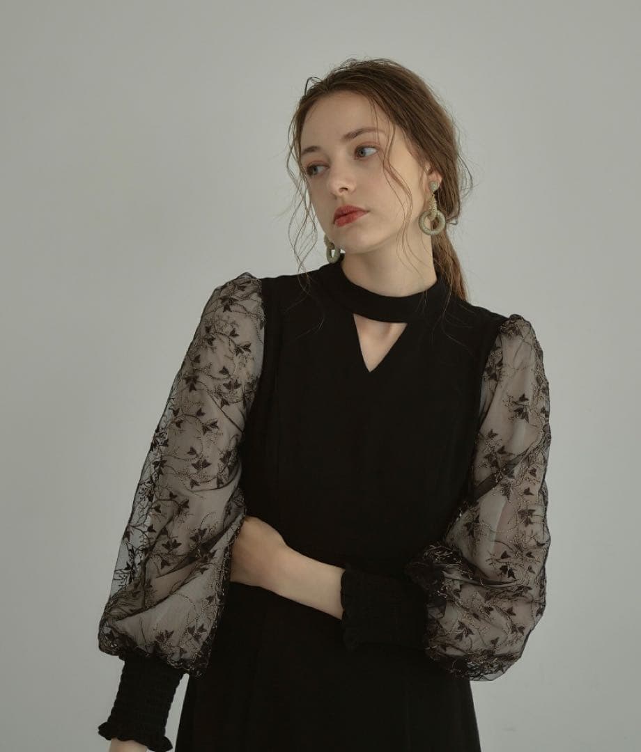 ANDRÉSD ブラック パーティードレス L