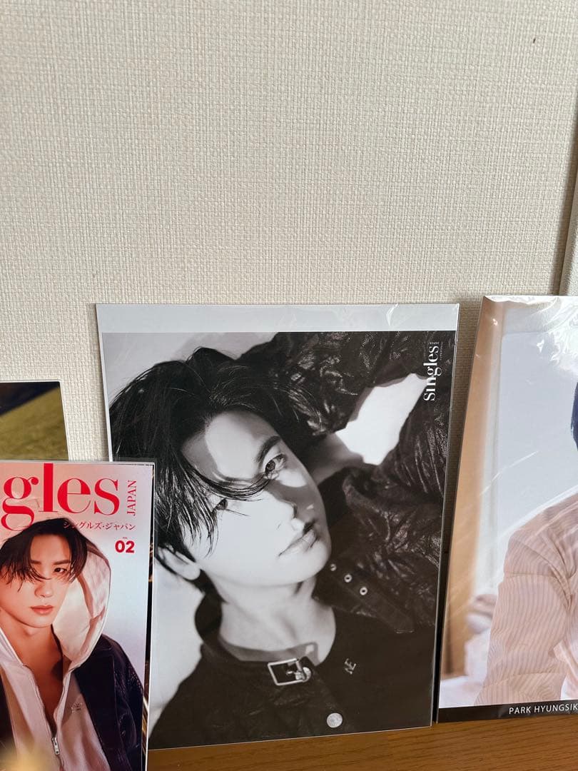 パクヒョンシク　Singls雑誌とビッグプロマイド3枚