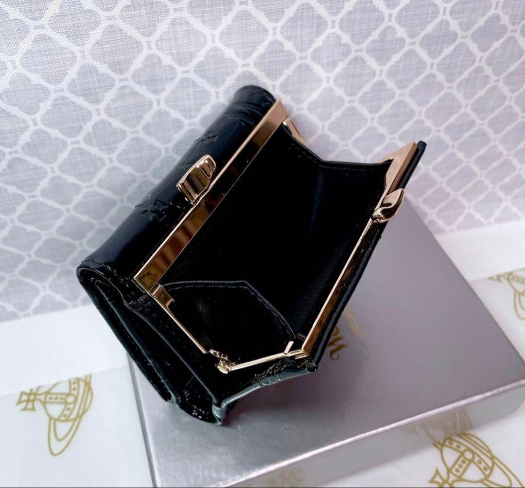 【大人気✨️ショッパー付】新品 Vivienne Westwood エナメル黒