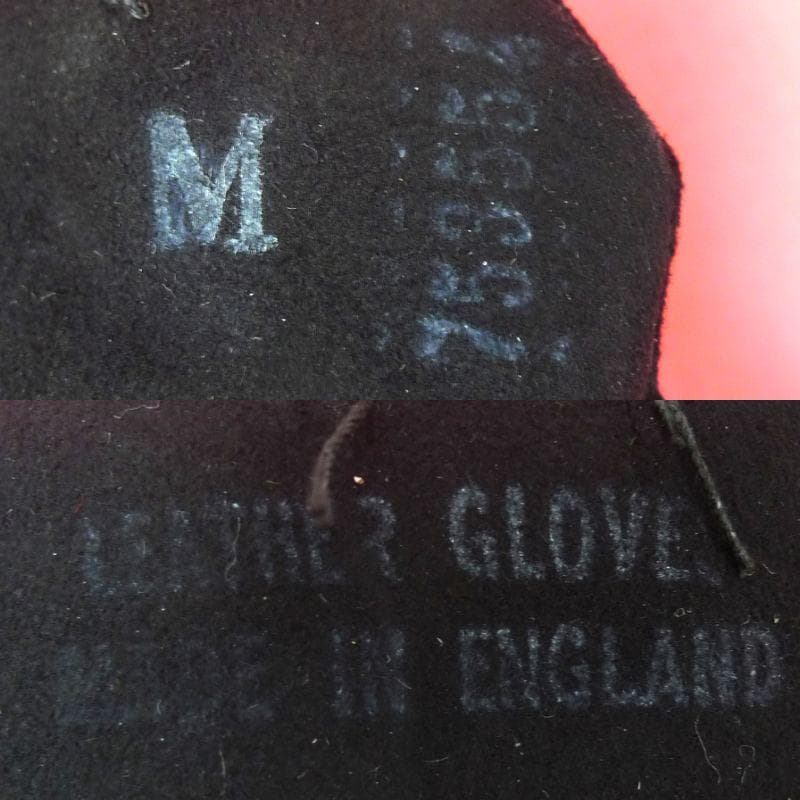 【未使用】dunhill　カーフレザー　グローブ　ブラック　サイズＭ　メンズ