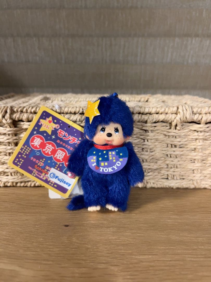 【新品】東京限定 ミッドナイトモンチッチストラップ Monchhichi