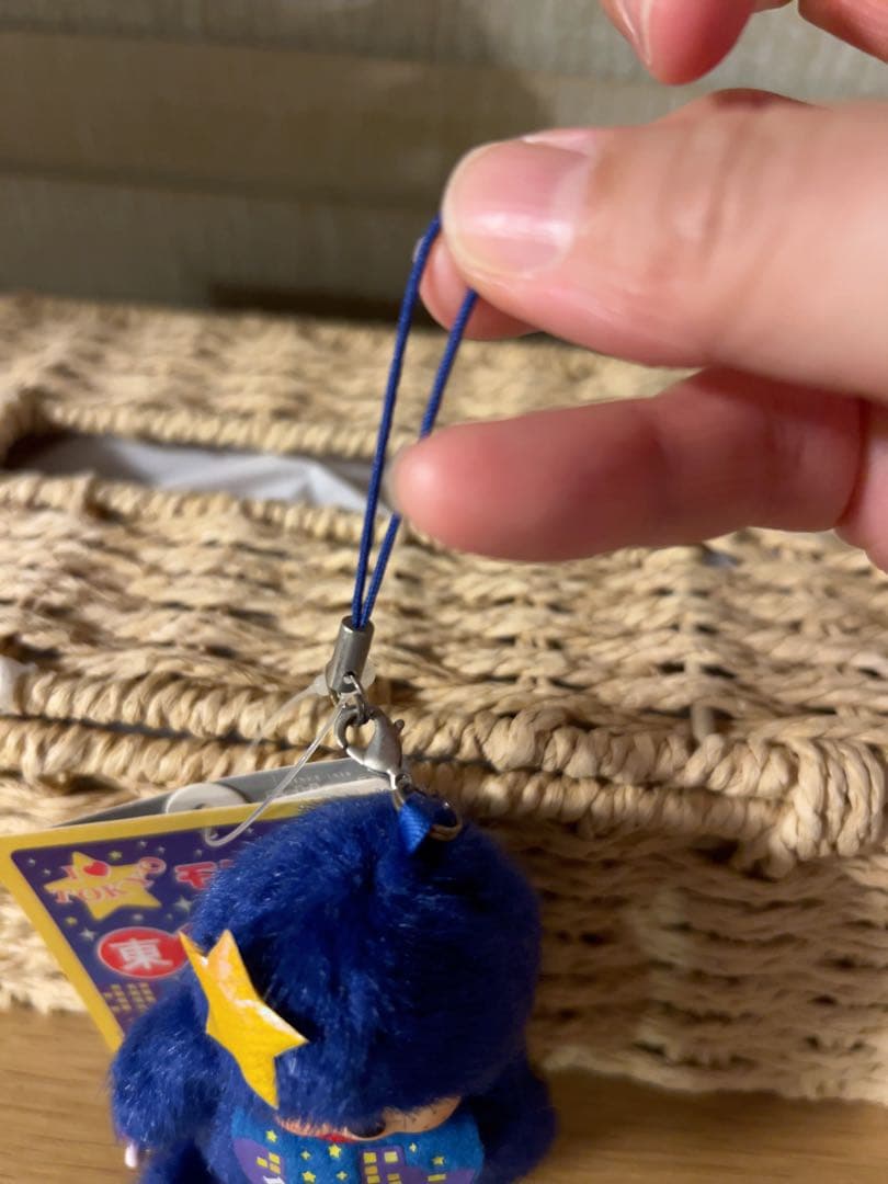 【新品】東京限定 ミッドナイトモンチッチストラップ Monchhichi