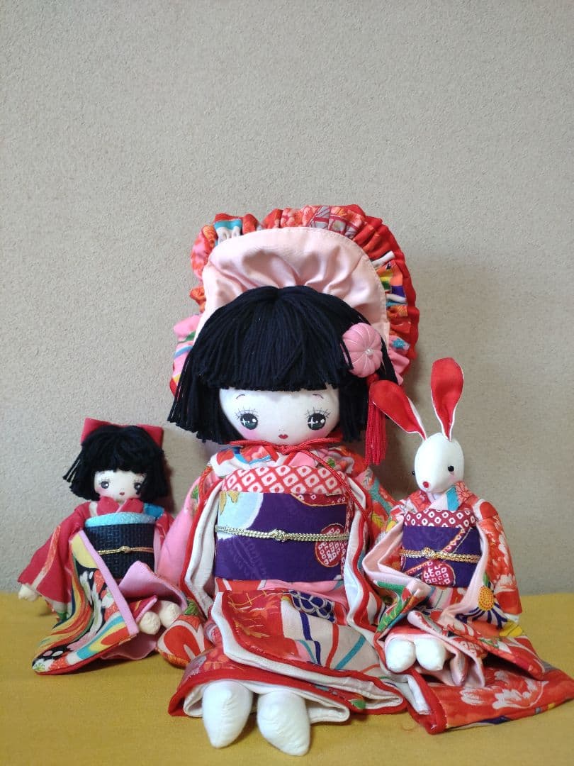 文化人形 三体セット ハンドメイド 作家もの