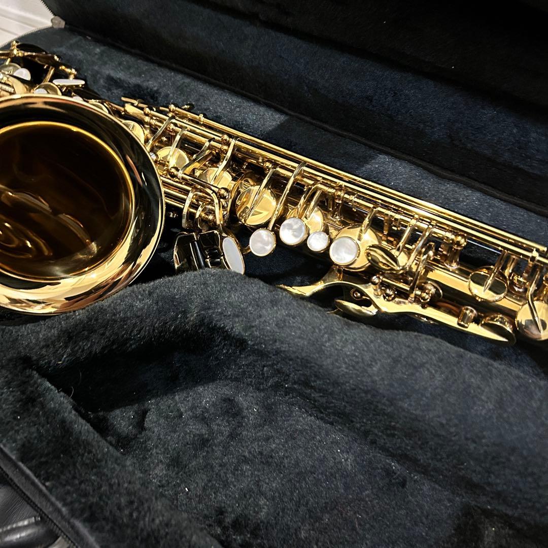 【最上位】Festi Crest A 島村　アルトサックス 手彫り 本革ケース