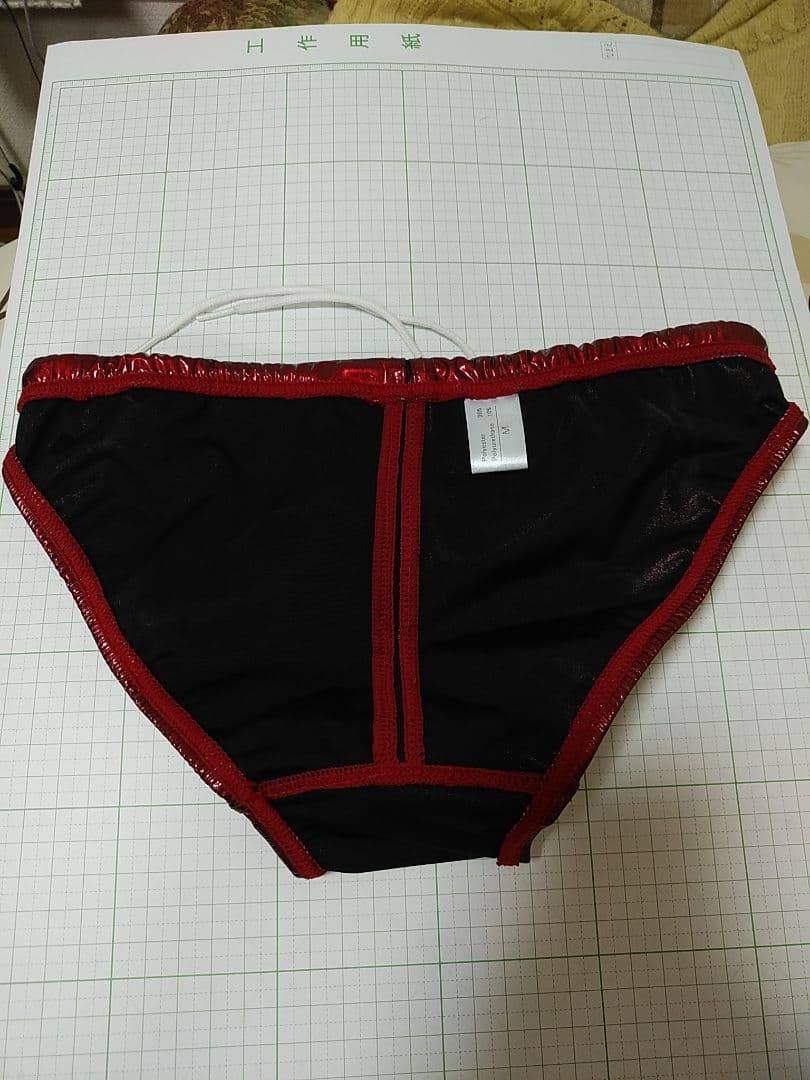 AQUX 競パン 競泳水着 ポロパンエナメル風光沢仕上げ　Mサイズ　アックス