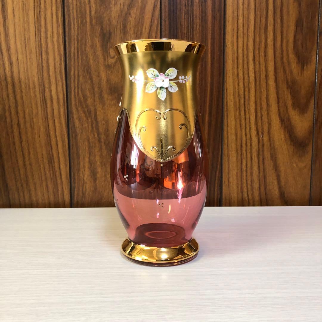 BOHEMIA ガラス フラワーベース