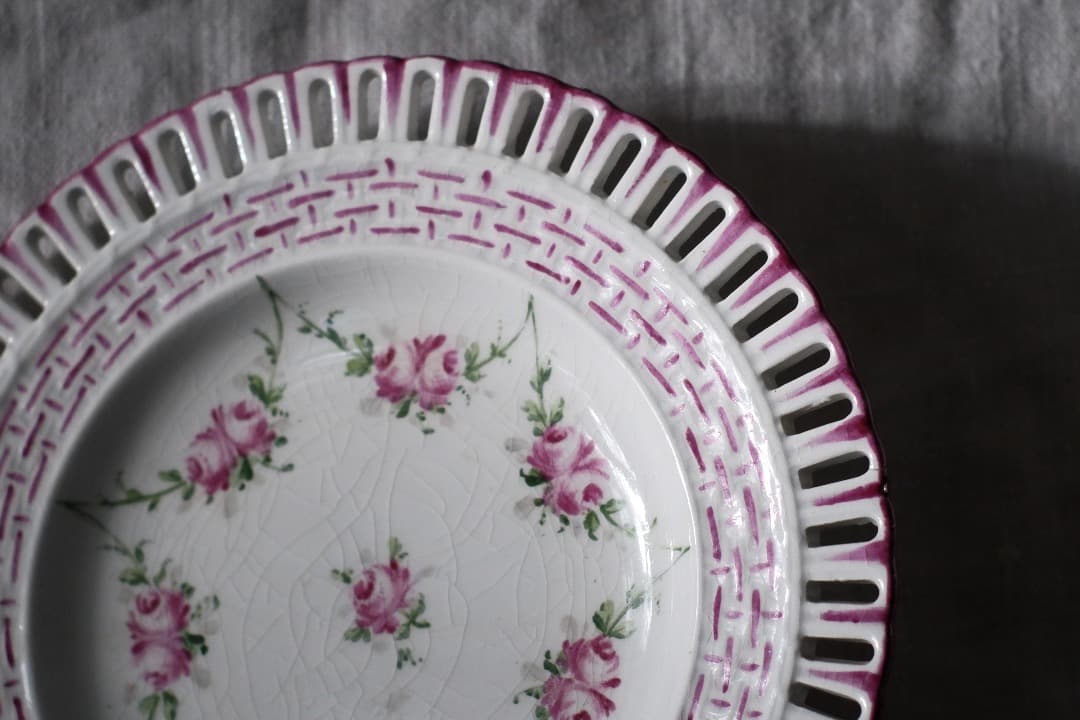 フランスアンティーク｜リュネビル窯のパニエ