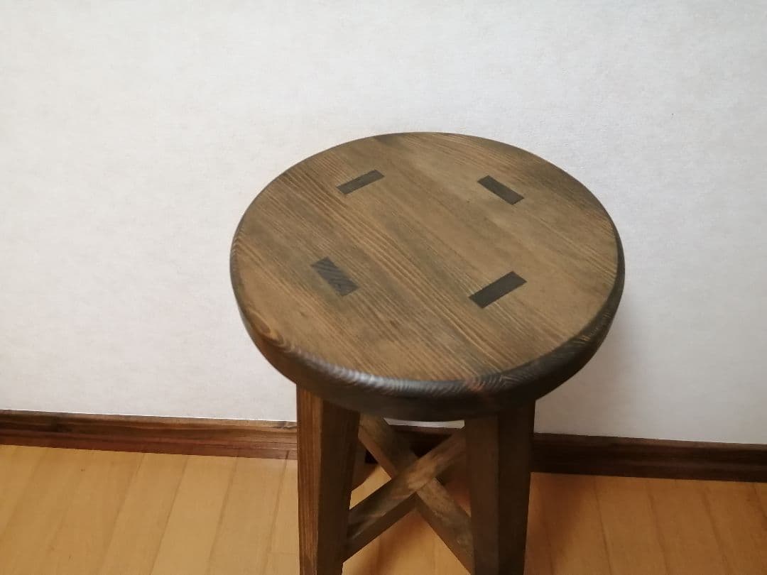専用出品　木製スツール　座面幅30cm×高さ43cm　丸椅子　stool