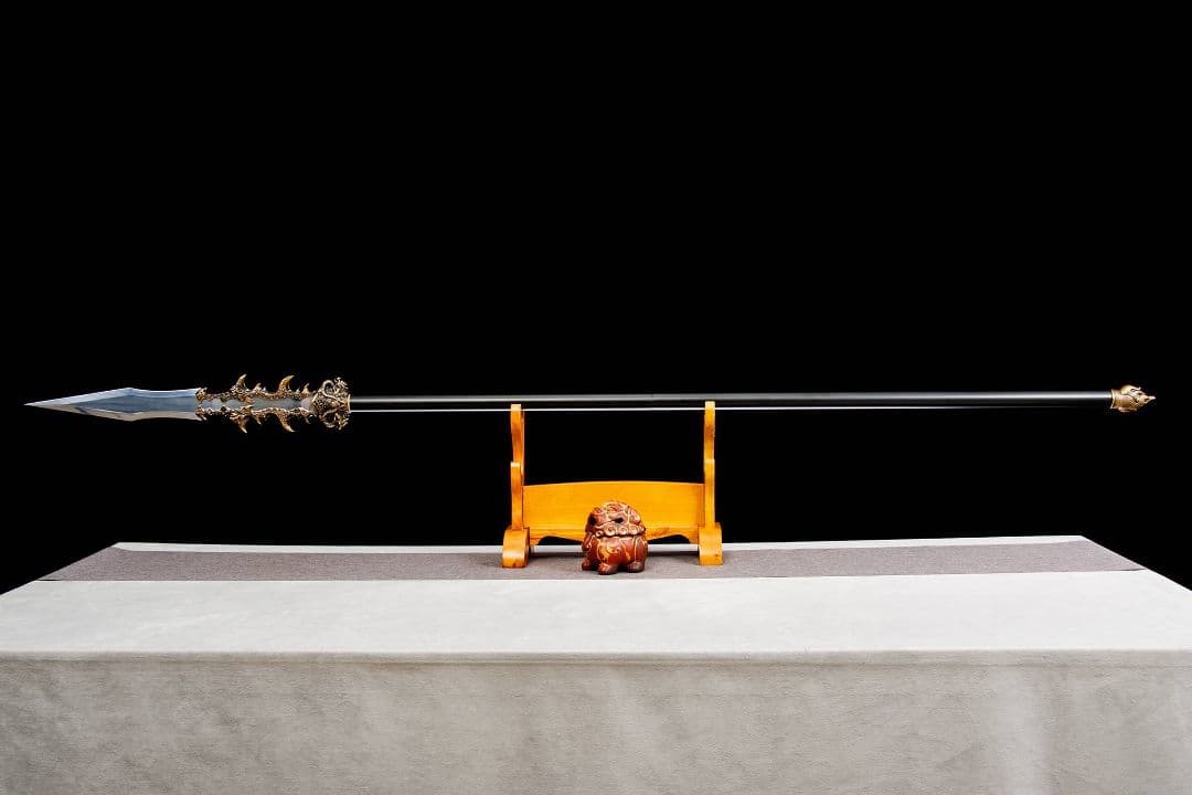 【竜の尾根】古兵器 武具 手鍛造打 武蔵 銃 槍 鑑賞用 贈り物 武士道