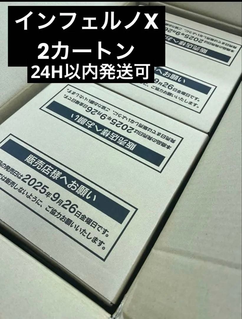 新品未開封 ポケモンカードゲーム インフェルノX 2カートン