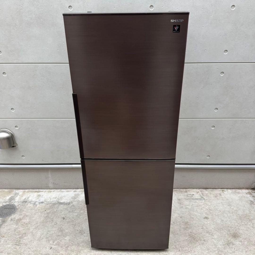 112⭐️2022年製美品★シャープ　冷蔵庫　ブラウン　大型　2ドア　280L