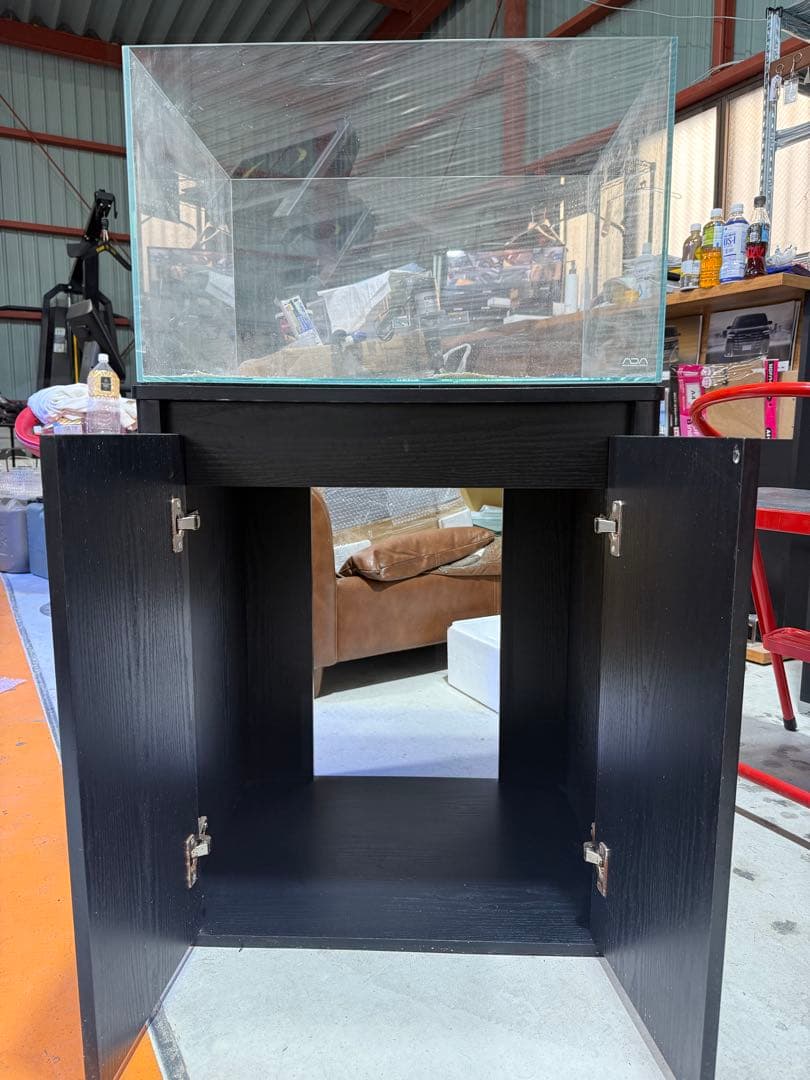 【引き取り限定】ADAガラス水槽 600×300×360H 純正バックスクリーン