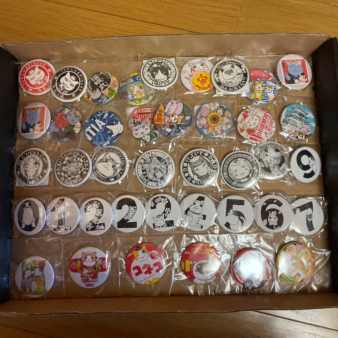 【大幅に値下げしました】夜廻り猫　缶バッチ40個　全未開封