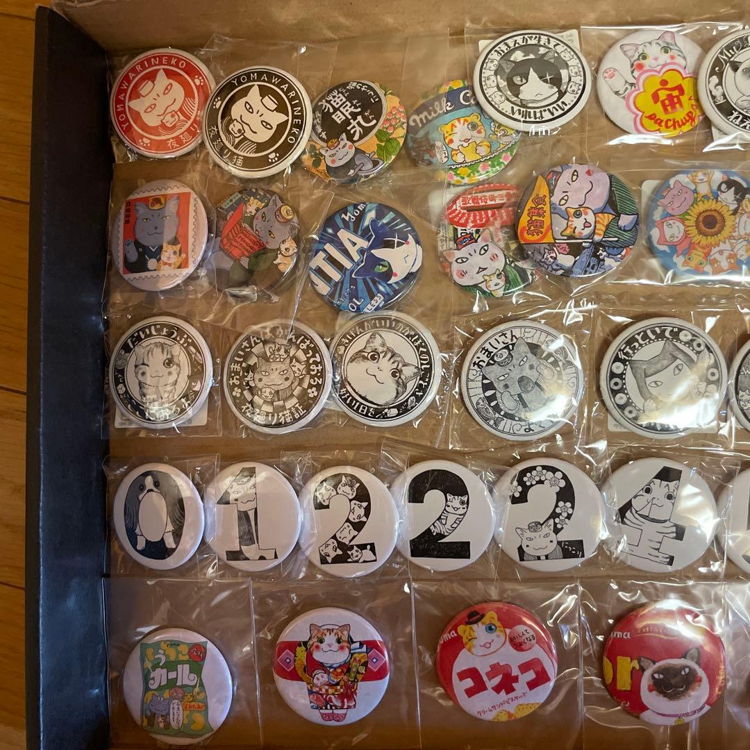 【大幅に値下げしました】夜廻り猫　缶バッチ40個　全未開封