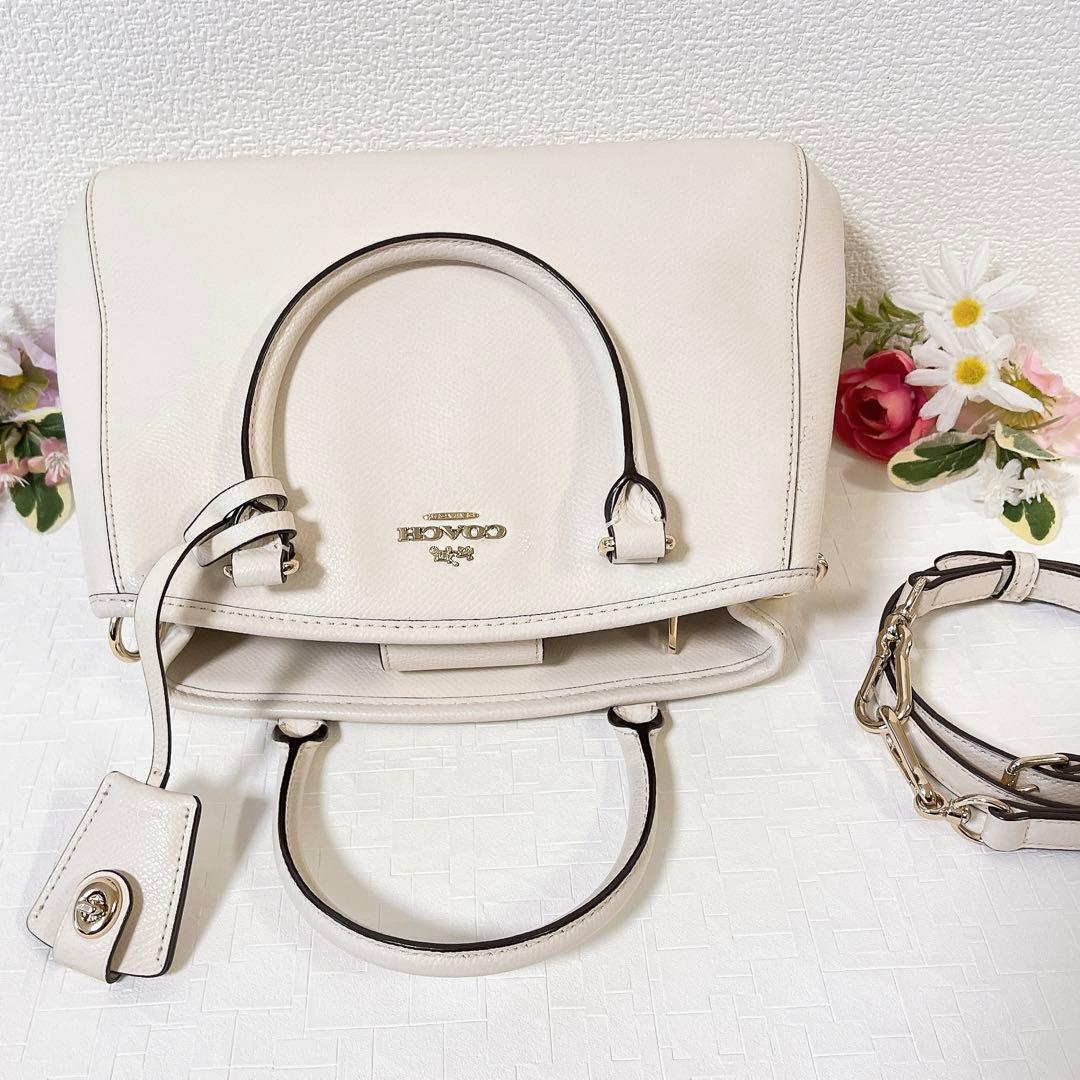 【美品】COACH コーチ ショルダーバッグ 2WAY ハンドバッグ キーリング