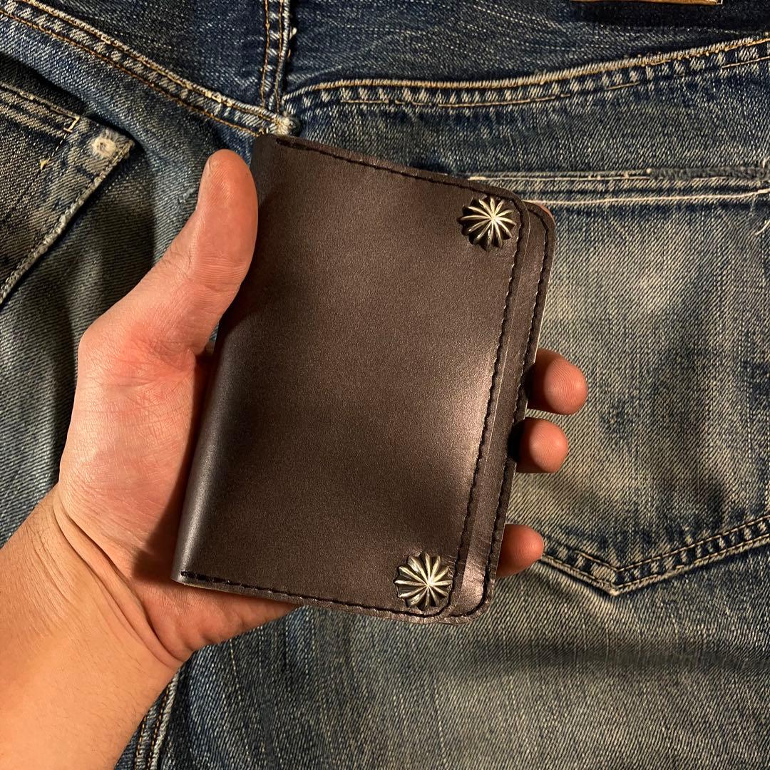 お札が折れない！ミドルトラッカーウォレット シルバー925 アポロコンチョ