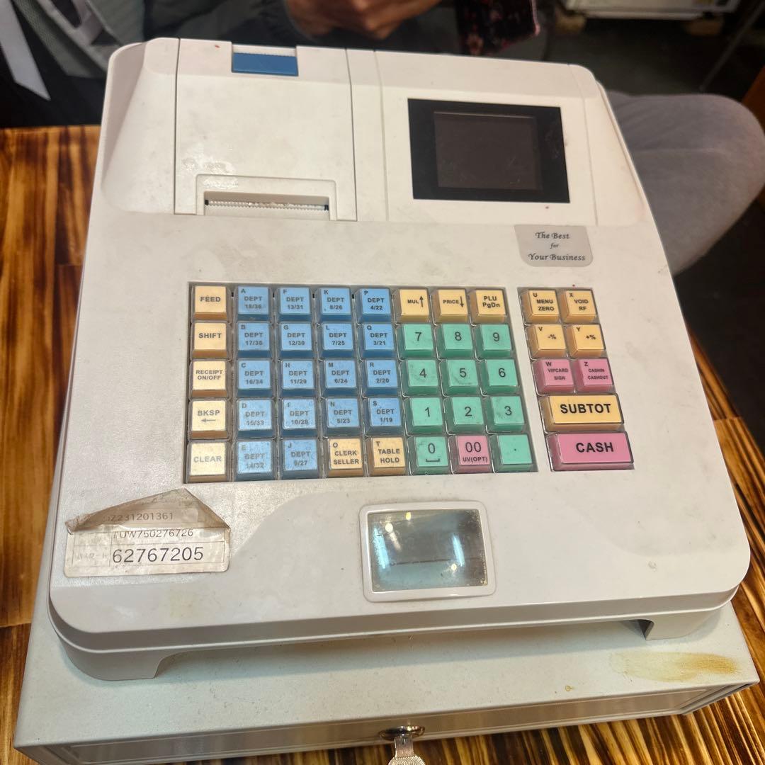 ホワイトレジスター デジタルディスプレイ付き