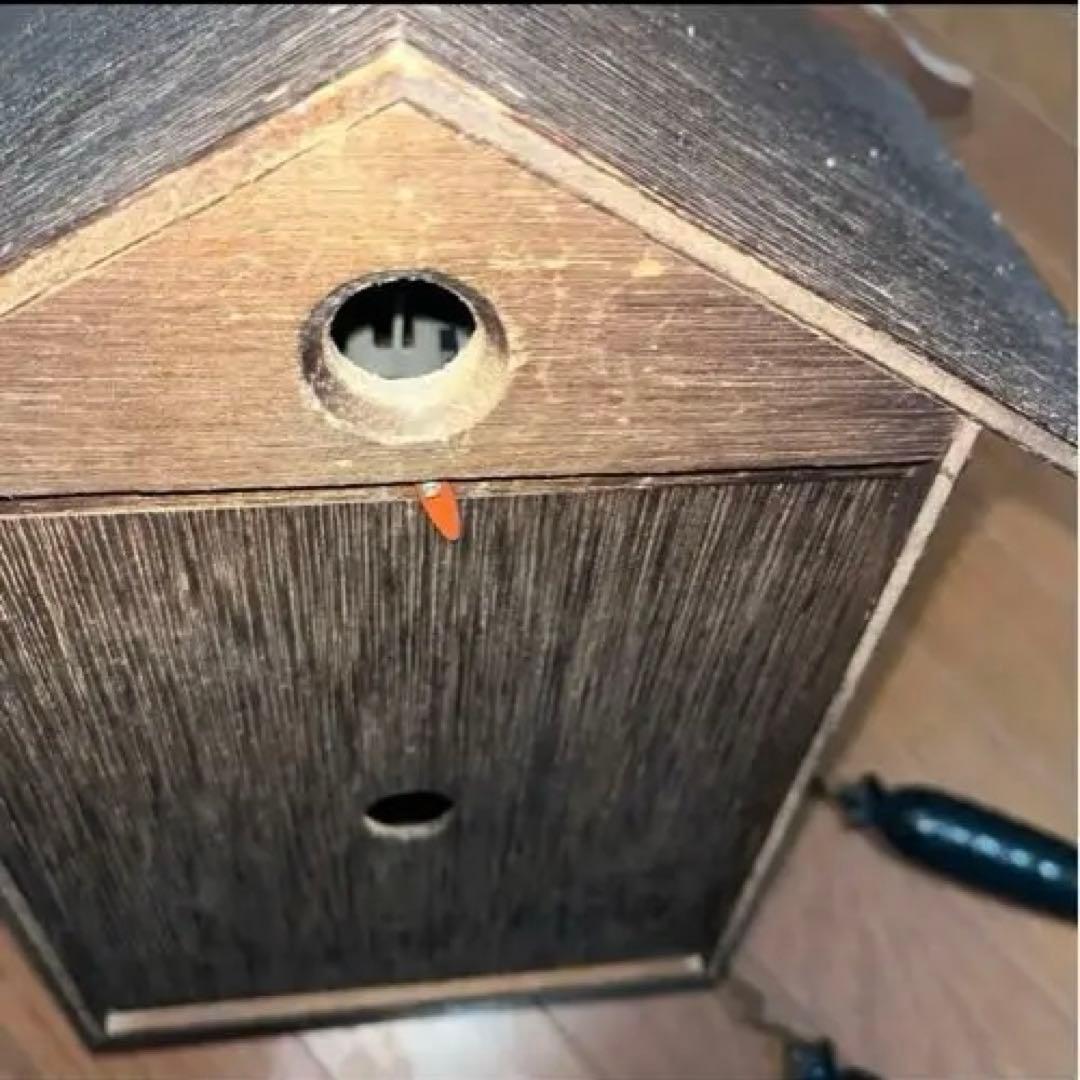 時計 SEIKO ／希少 木彫り アンティーク ディズニータイム