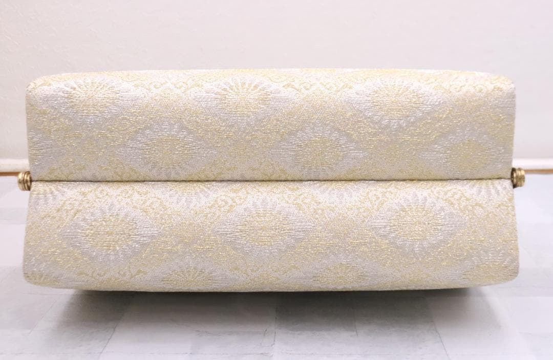 ◇未使用 和装バッグ 草履セット ゴールド系カラー 着物 小物