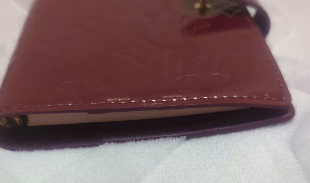 Louis Vuitton ルイヴィトン 手帳カバー ヴェルニ 6穴式 エナメル