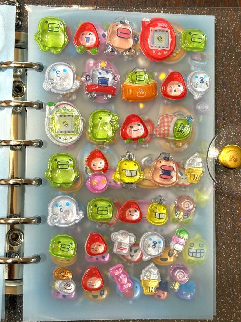 【正規品】たまごっちポンボンドロップシール　シール帳　完成品