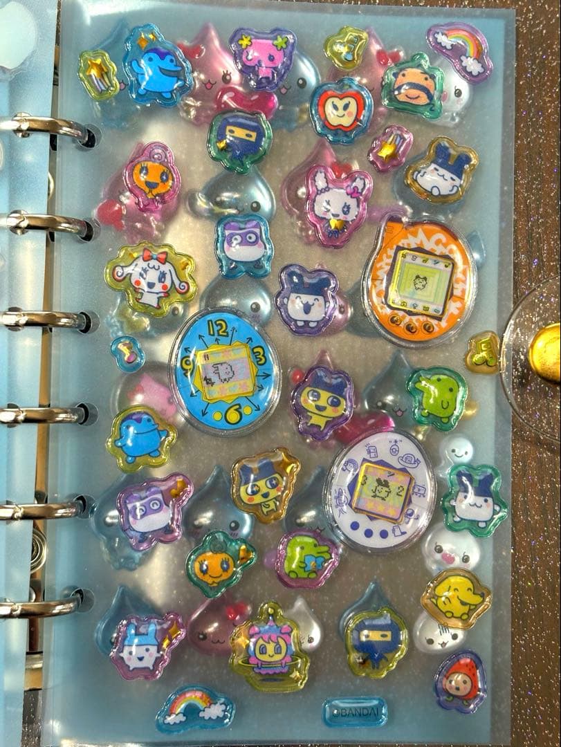 【正規品】たまごっちポンボンドロップシール　シール帳　完成品