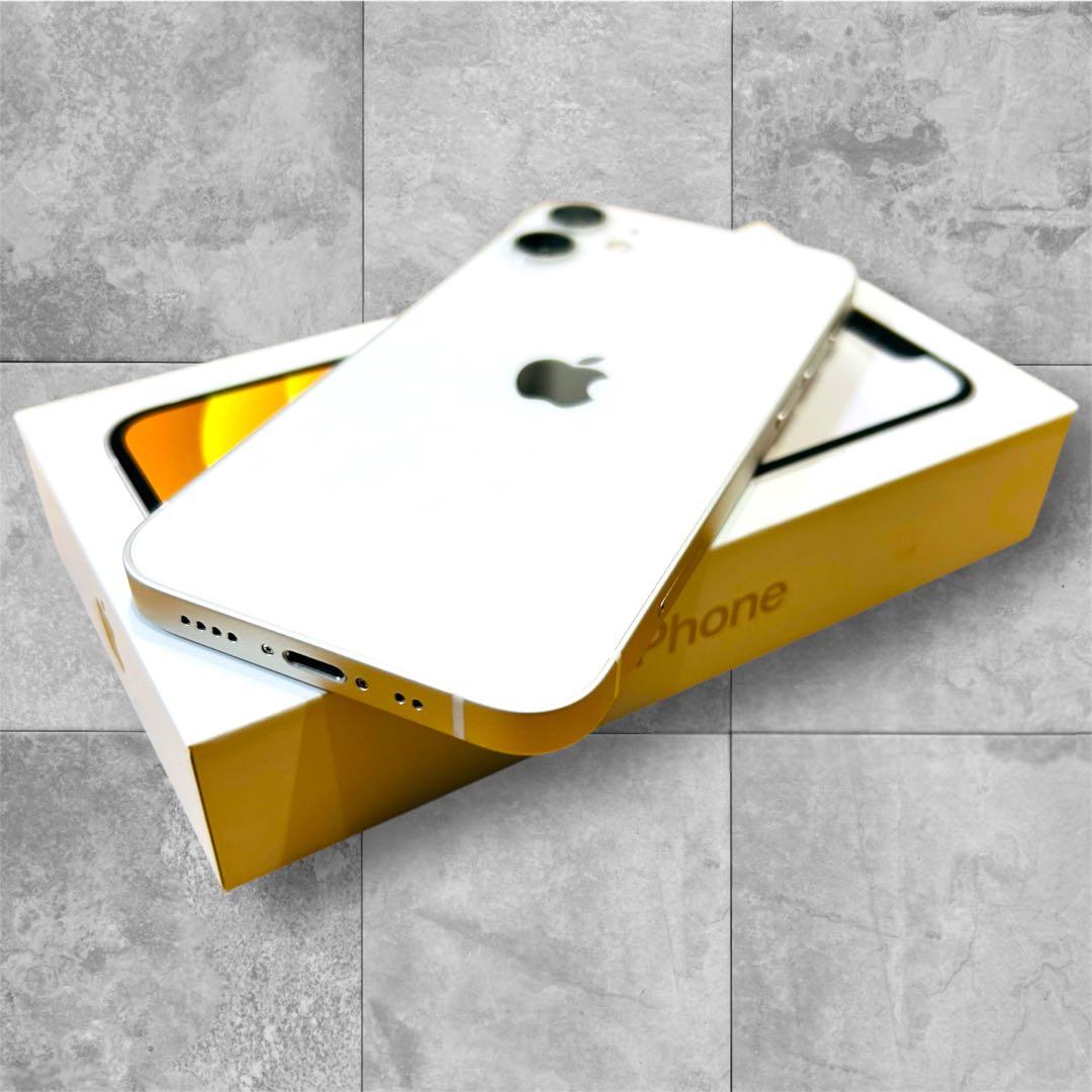 【極美品】iPhone 12 mini 本体 128GB SIMフリー ホワイト