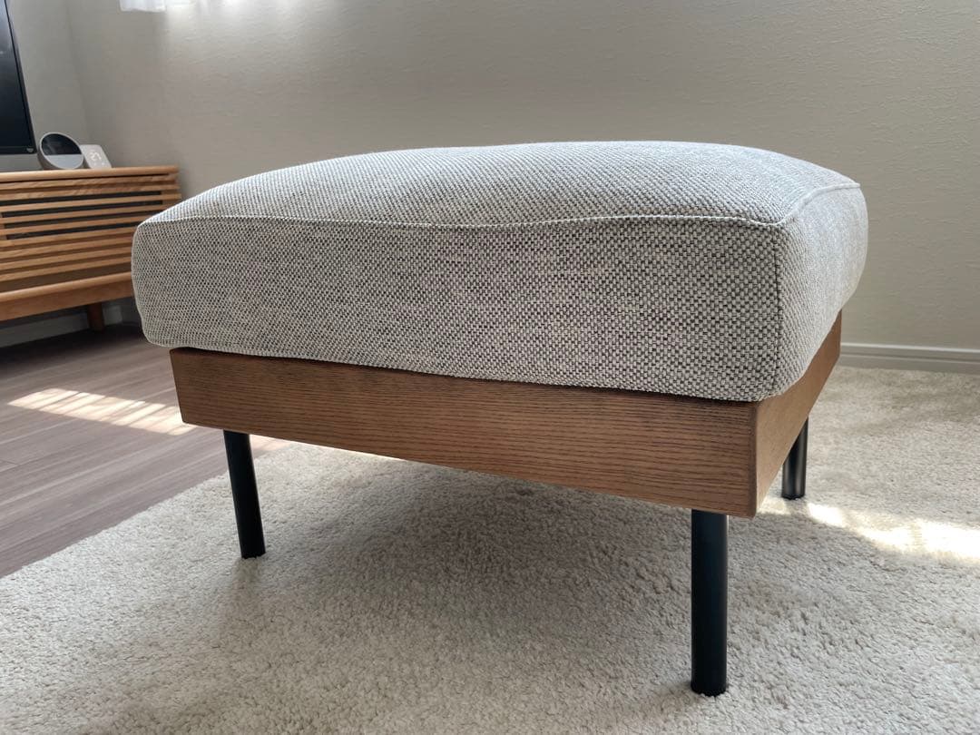 【即納】unico TREL(トレル)カバーリング オットマン