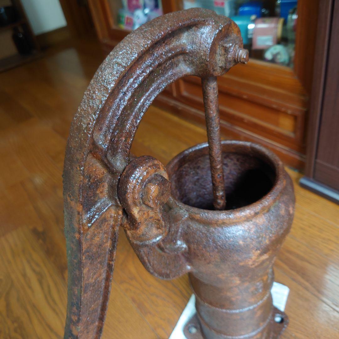 古道具　希少　サクラマーク川本式　手押ポンプ　昭和中期ガーデニング