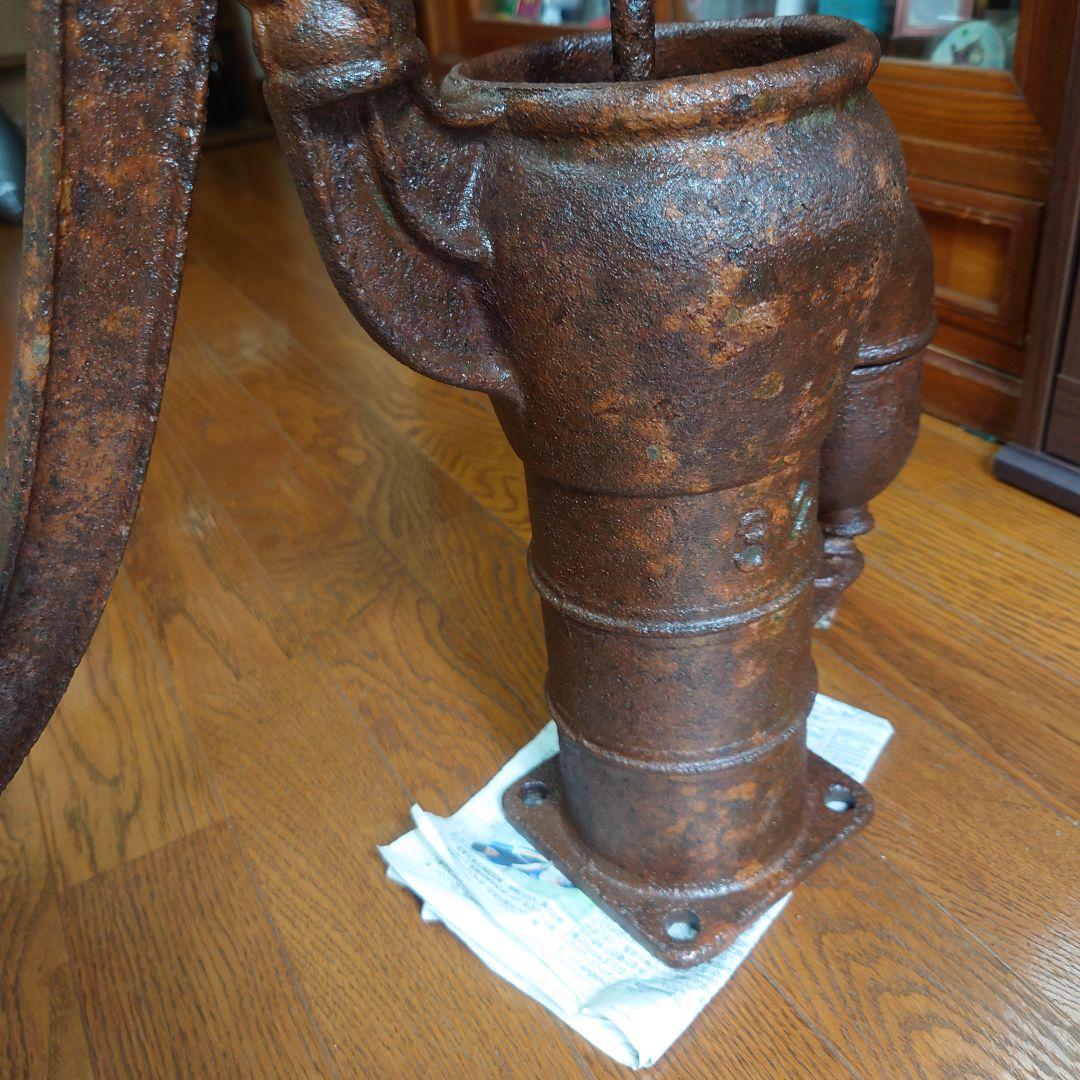 古道具　希少　サクラマーク川本式　手押ポンプ　昭和中期ガーデニング