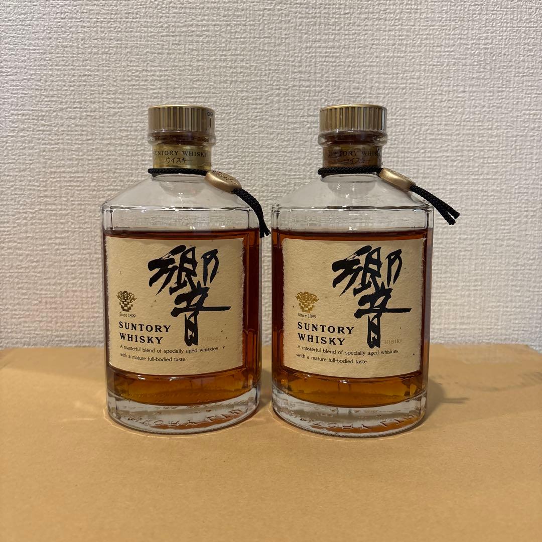 サントリーウイスキー響　裏ゴールドラベル　2点セット　未開封　液面低い